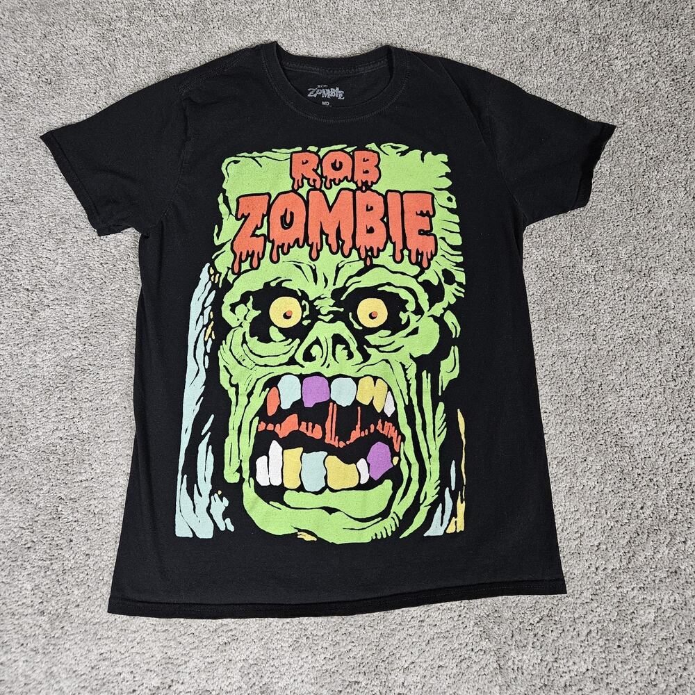 Rob Zombie T-Shirt Adult Medium Black 2018 Tour Heavy Metal Music